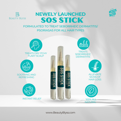 SOS Scalp Stick – Instant Relief for Seborrheic Dermatitis, Psoriasis & Dry, Itchy Scalps